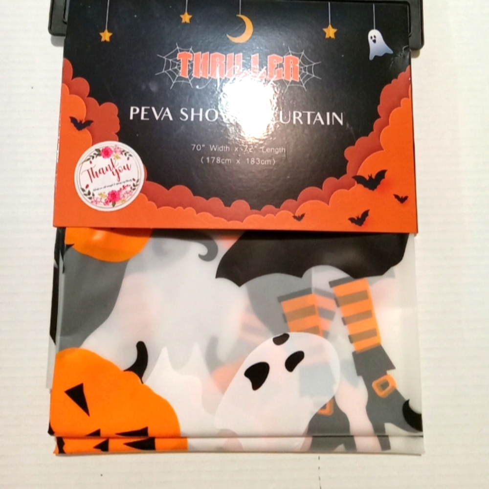 Halloween shower curtain 70" Width ×72 length